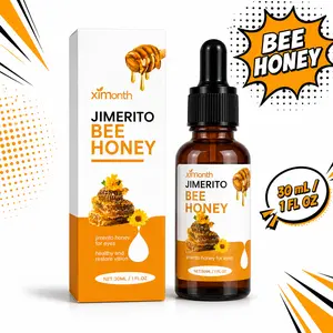 Genuine Honey Eye Drops with Dropper - 30g Fragrance-Free, Cleansing, Collagen-Infused, Anti-Aging Whitener, Advanced Hydration, Brightening Plant-Based Unisex Daily Eye Treatment for All Skin Types